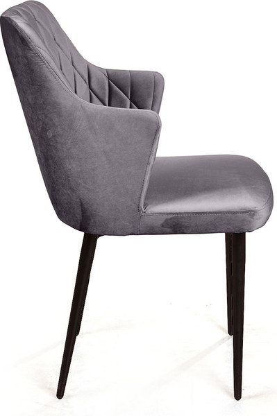 Изображение товара Набор стульев Arvento Бергамо (серый/черный)