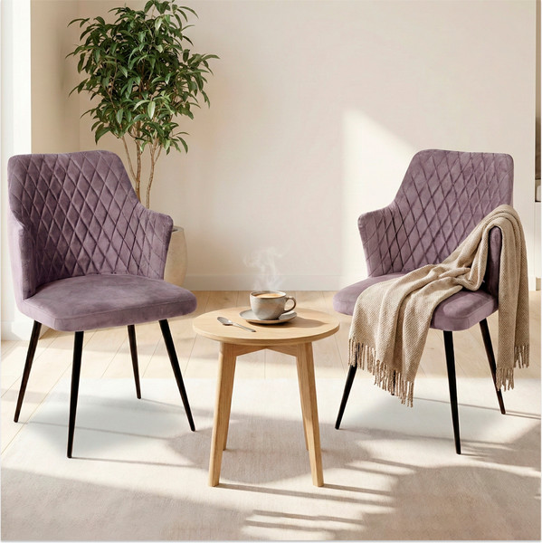 Изображение товара Набор стульев Arvento Бергамо (серый/черный)