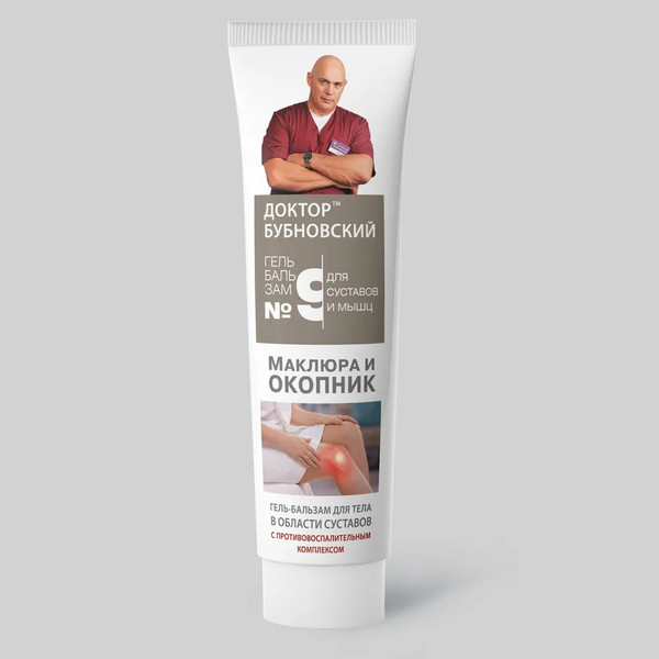 Изображение товара Гель для тела Доктор Бубновский №9 Маклюра и окопник (125мл)