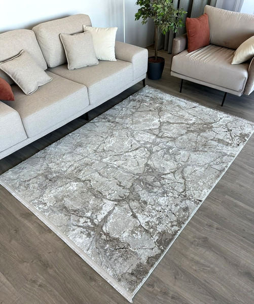 Изображение товара Коврик Radjab Carpet Марсель Прямоугольник NP 371 (1.2x1.8, Cream/Beige)