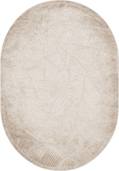 Изображение товара Коврик Radjab Carpet Марсель Овал NP 425 (0.8x1.5, Cream/Vizon)