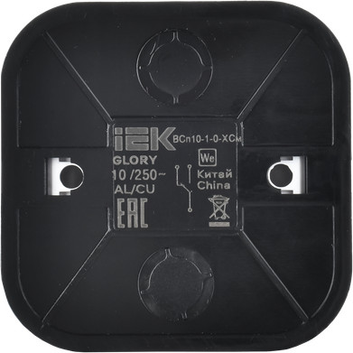 Изображение товара Выключатель IEK Glory EVH12-K46M-10 (сталь матовый)