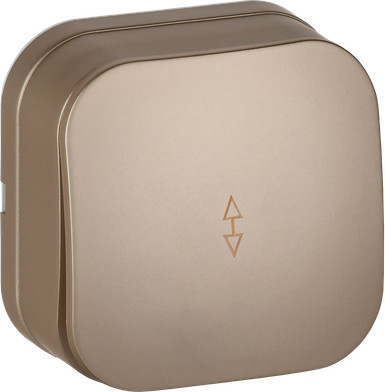 Изображение товара Выключатель IEK Glory EVH12-K37M-10 (шампань матовый)