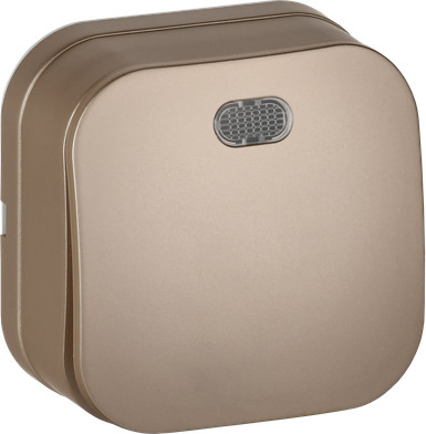 Изображение товара Выключатель IEK Glory EVH11-K37M-10 (шампань матовый)