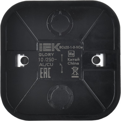 Изображение товара Выключатель IEK Glory EVH14-K46M-10 (сталь матовый)