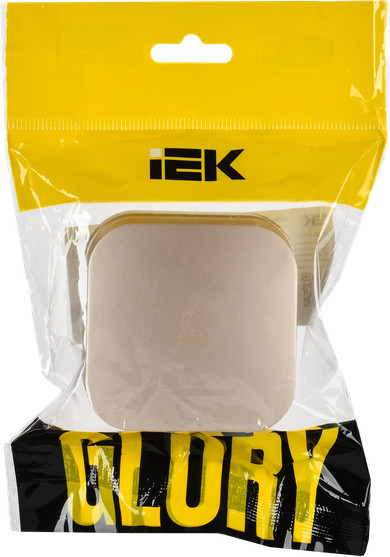 Изображение товара Выключатель IEK Glory EVH14-K37M-10 (шампань матовый)