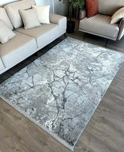 Изображение товара Коврик Radjab Carpet Марсель Прямоугольник NP 371 (1.2x1.8, Grey)