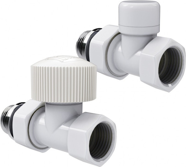 Изображение товара Монтажный комплект для радиатора Royal Thermo Design Прямой 1/2"М30х1.5 / RATVDP11212WH (белый)