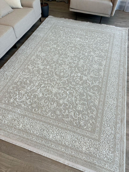 Изображение товара Ковер Radjab Carpet Милано Прямоугольник RT 719 (1x2, Cream/Beige)