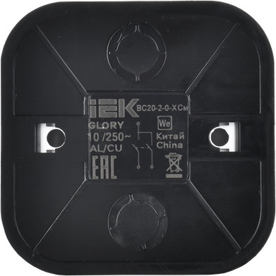 Изображение товара Выключатель IEK Glory EVH20-K46M-10 (сталь матовый)