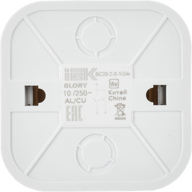 Изображение товара Выключатель IEK Glory EVH20-K37M-10 (шампань матовый)