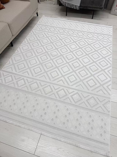 Изображение товара Коврик Radjab Carpet Моника Прямоугольник MC 449A (0.8x1.5, Cream)