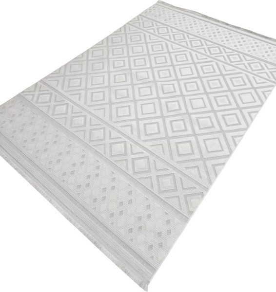 Изображение товара Коврик Radjab Carpet Моника Прямоугольник MC 449A (0.8x1.5, Cream)