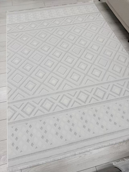 Изображение товара Коврик Radjab Carpet Моника Прямоугольник MC 449A (0.8x1.5, Cream)