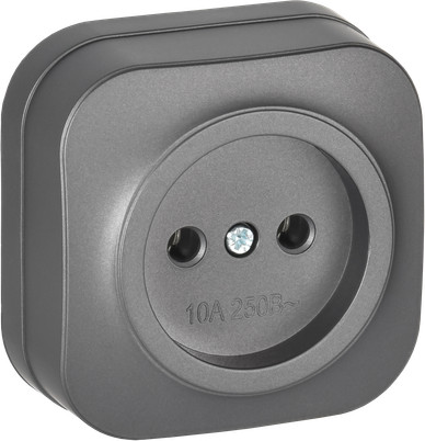 Изображение товара Розетка IEK Glory ERH10-K46M-10 (сталь матовый)