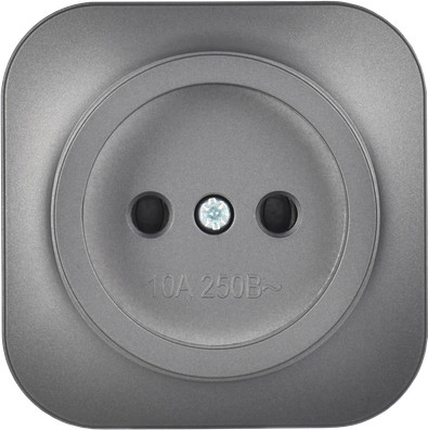 Изображение товара Розетка IEK Glory ERH10-K46M-10 (сталь матовый)