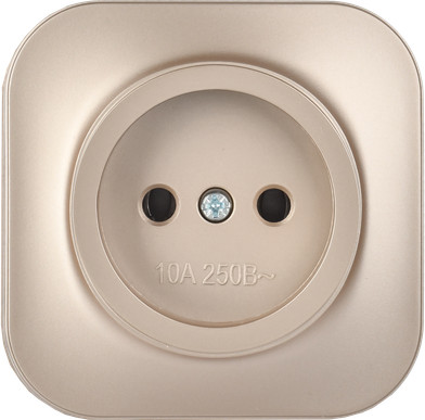 Изображение товара Розетка IEK Glory ERH10-K37M-10 (шампань матовый)