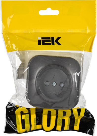 Изображение товара Розетка IEK Glory ERH13-K46M-10 (сталь матовый)