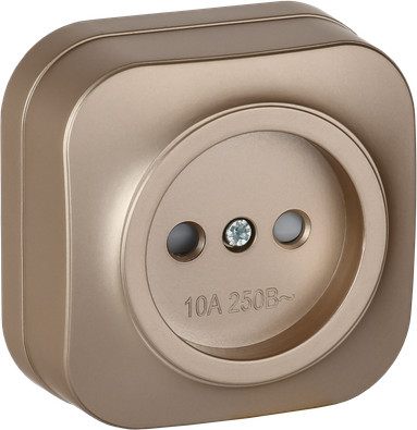 Изображение товара Розетка IEK Glory ERH13-K37M-10 (шампань матовый)