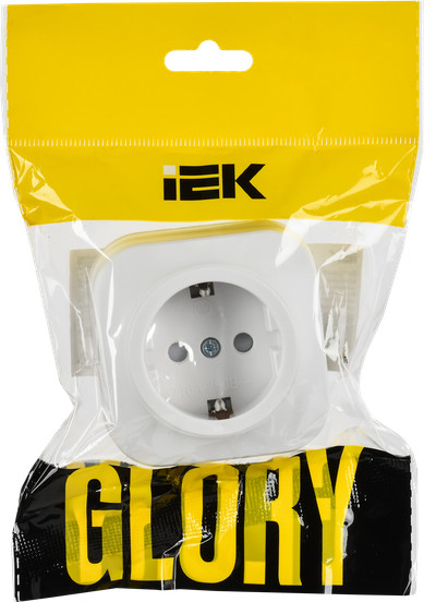 Изображение товара Розетка IEK Glory ERH14-K01M-16 (белый матовый)