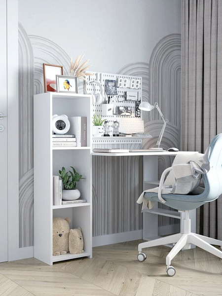 Изображение товара Письменный стол Горизонт Мебель Асти 4 New (белый)