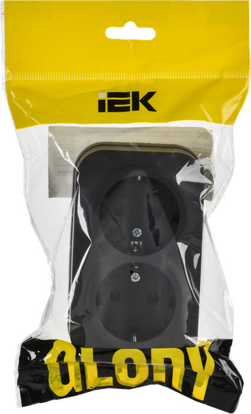 Изображение товара Розетка IEK Glory ERH21-K02M-16 (черный матовый)