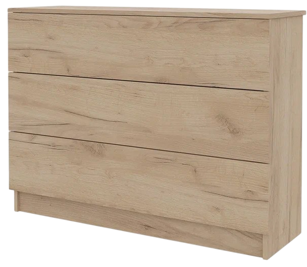 Изображение товара Комод Горизонт Мебель Нео 1050 3 ящика (дуб золотой крафт)