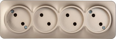 Изображение товара Розетка IEK Glory ERH40-K37M-10 (шампань матовый)