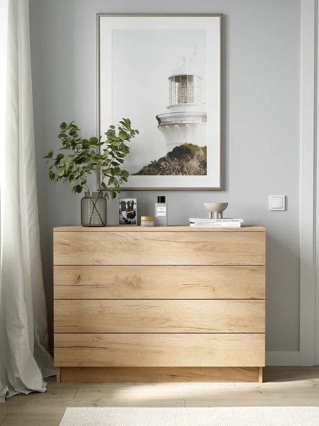 Изображение товара Комод Горизонт Мебель Нео 1050 4 ящика (дуб золотой крафт)