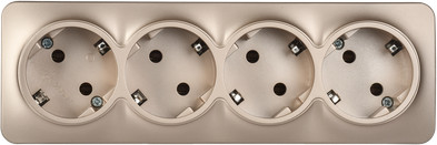 Изображение товара Розетка IEK Glory ERH41-K37M-16 (шампань матовый)