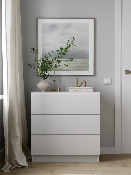 Изображение товара Комод Горизонт Мебель Нео 760 3 ящика (белый)