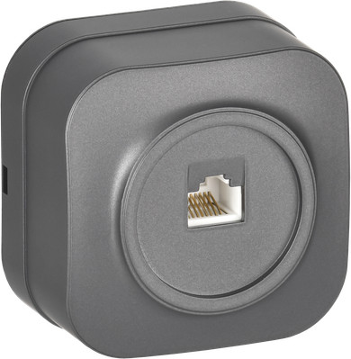 Изображение товара Розетка IEK Glory EKH10-K46M (сталь матовый)