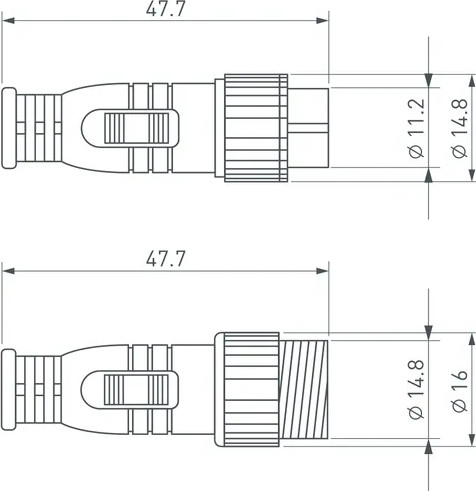 Изображение товара Заглушка для профиля Arlight ARL-LINE-CAP-3pin-SET / 042258