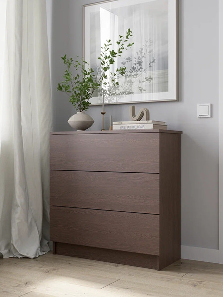 Изображение товара Комод Горизонт Мебель Нео 760 3 ящика (венге)