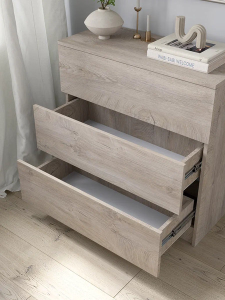 Изображение товара Комод Горизонт Мебель Нео 760 3 ящика (дуб эндгрейн)