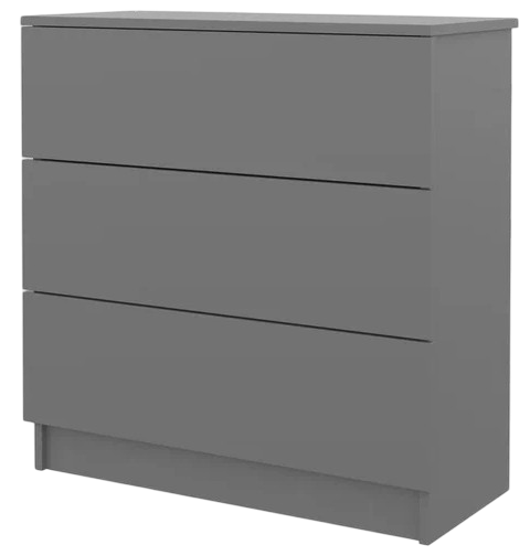 Изображение товара Комод Горизонт Мебель Нео 760 3 ящика (серый графит)
