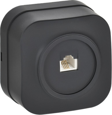 Изображение товара Розетка IEK Glory ETH10-K02M (черный матовый)