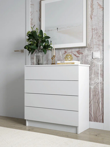 Изображение товара Комод Горизонт Мебель Нео 760 4 ящика (белый)