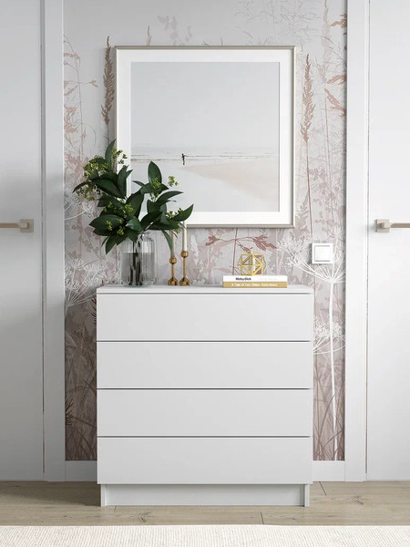 Изображение товара Комод Горизонт Мебель Нео 760 4 ящика (белый)