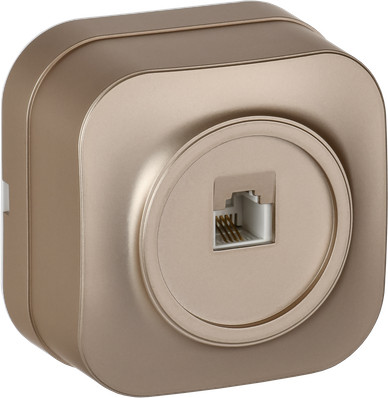 Изображение товара Розетка IEK Glory ETH10-K37M (шампань матовый)