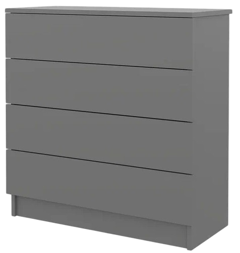 Изображение товара Комод Горизонт Мебель Нео 760 4 ящика (серый графит)