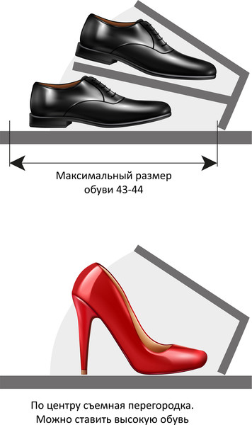 Изображение товара Тумба для обуви Горизонт Мебель Трио с ящиком (белый)