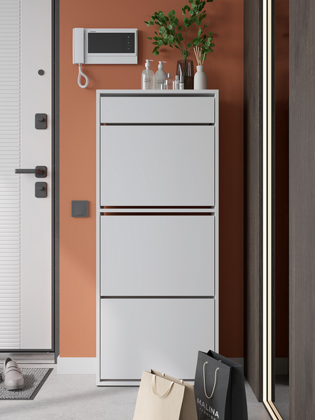 Изображение товара Тумба для обуви Горизонт Мебель Трио с ящиком (белый)