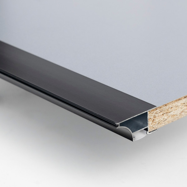 Изображение товара Профиль для светодиодной ленты AKS Avior накладной с экраном (черный, 3м)