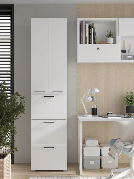 Изображение товара Шкаф-пенал Горизонт Мебель Бонн 500 3 ящика (белый)