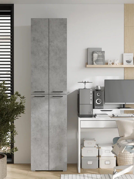 Изображение товара Шкаф-пенал Горизонт Мебель Бонн 500 (бетон)