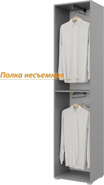 Изображение товара Шкаф-пенал Горизонт Мебель Бонн 500 (серый графит)