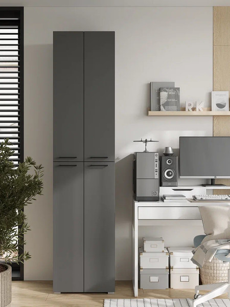 Изображение товара Шкаф-пенал Горизонт Мебель Бонн 500 (серый графит)