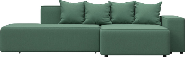 Изображение товара Диван угловой Лига Диванов Лига-079 правый / 129815 (рогожка амур 11 зеленый)