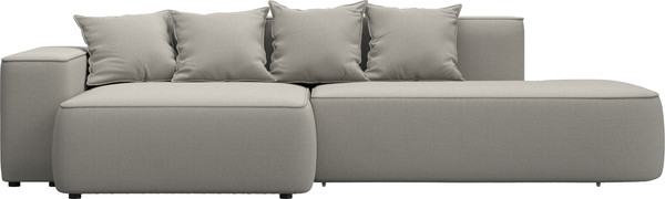 Изображение товара Диван угловой Лига Диванов Лига-065 левый / 129797L (рогожка амур 02 бежевый)